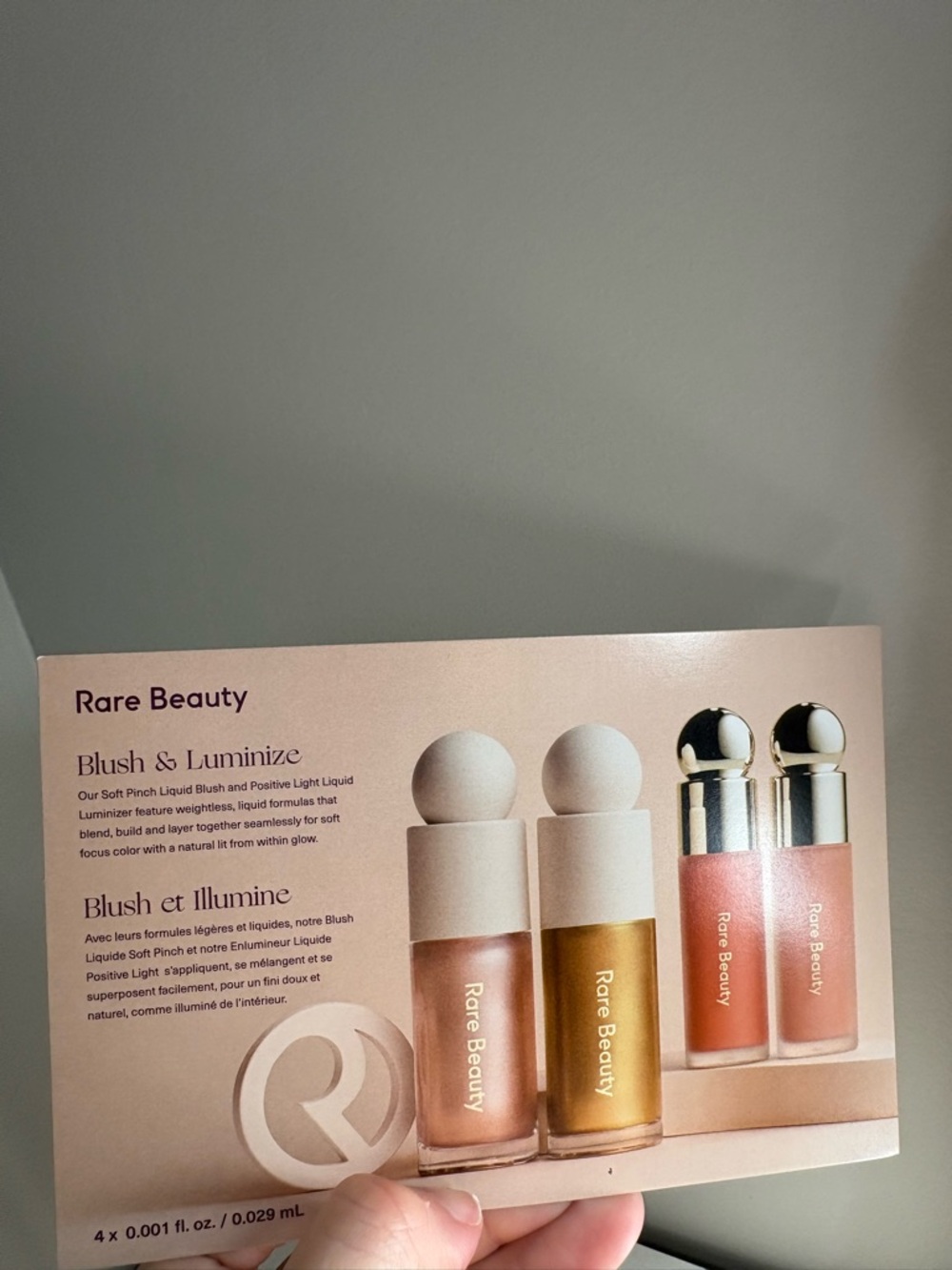 5/$15 Rare Beauty Blush & Luminize Sample Set BN